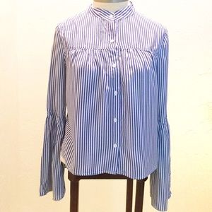 Love, Fire:Stripped blouse Size S/P